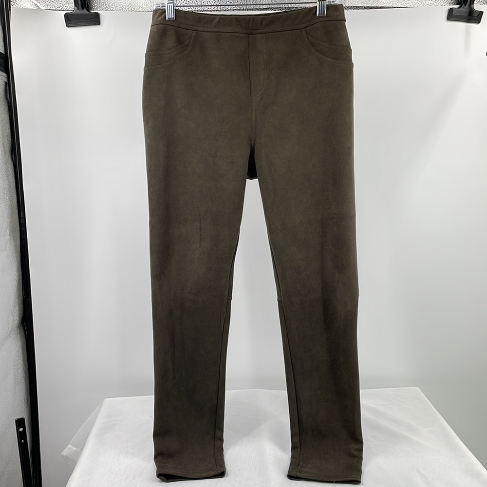 Sanctuary x Anthropologie Mona brown faux suede pull on pants Size Large